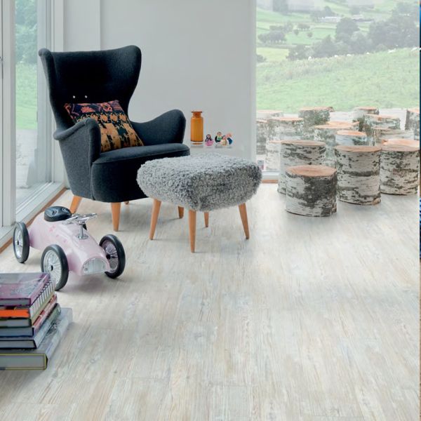 Polyflor Camaro Loc 3441 White Limed Oak Click Vinyl Flooring at £71.27