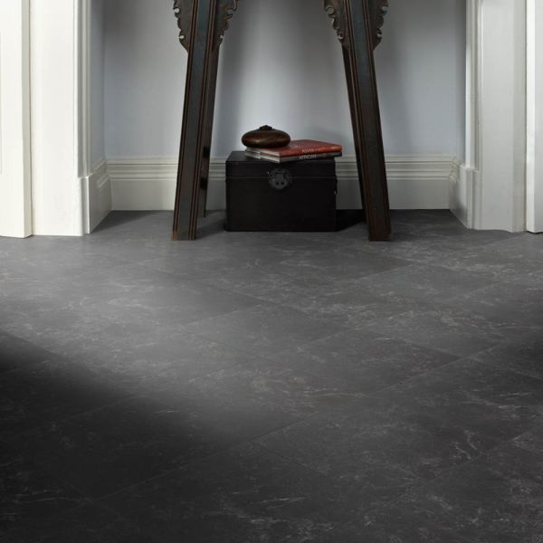 Polyflor Colonia 4515 Imperial Black Marble Luxury Vinyl Flooring Glue Down at £80.13