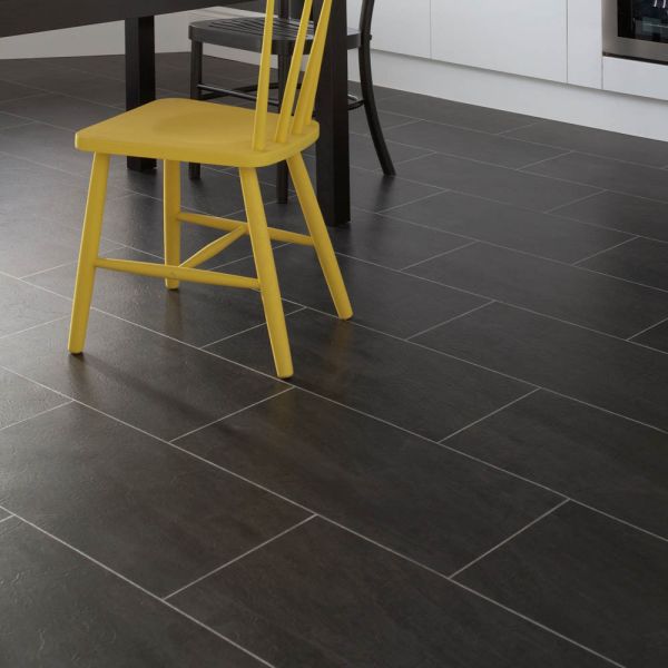 Polyflor Colonia 4535 Welsh Raven Slate Luxury Vinyl Flooring Glue Down at £80.13