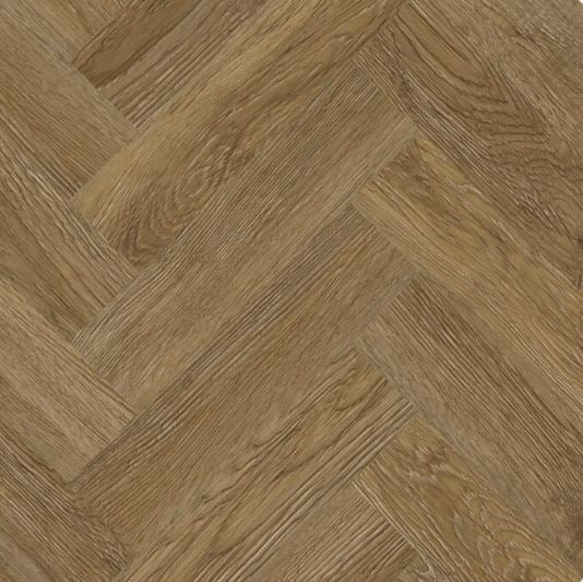 Signature Select Parquet Herringbone Luxury Vinyl Flooring Hollow Oak SSP-045