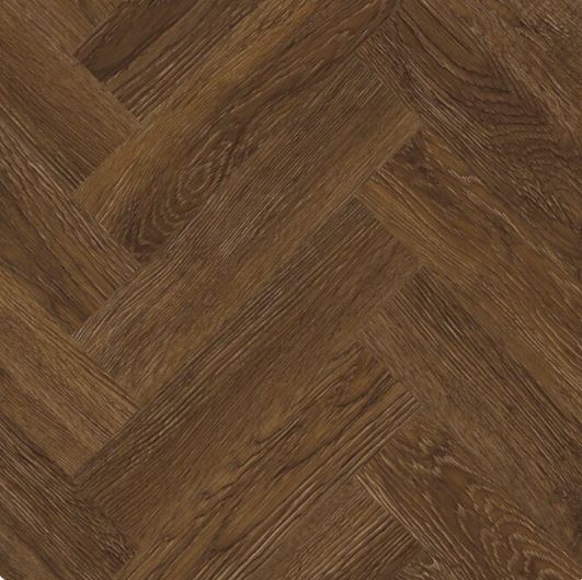 Signature Select Parquet Herringbone Luxury Vinyl Flooring Burnt Timber SSP-046