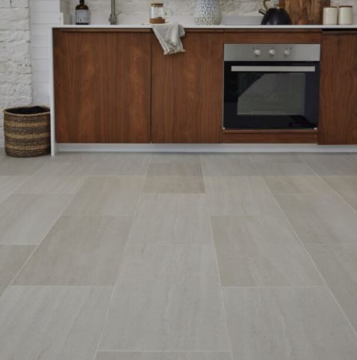 Naturelle Pescara Stone Tile Gluedown Luxury Vinyl Flooring