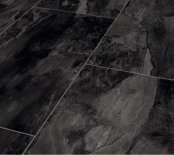 Prestige Timbers® 8mm Tile Effect Laminate Flooring Black Night Slate at £32.99