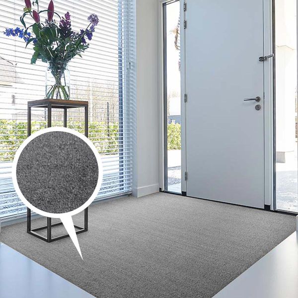 Light Grey Coir Entrance Matting 17mm Thick Cut to Size | Flooring UK
