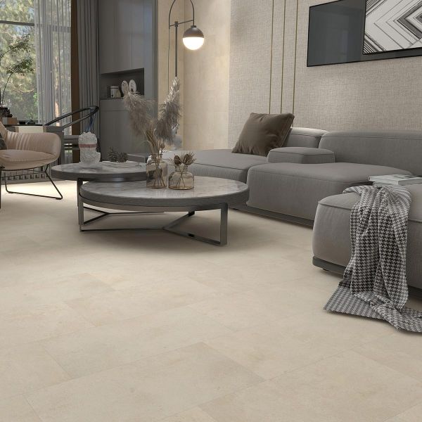 Naturelle Classic Limestone Tile Gluedown Luxury Vinyl Flooring at £66.77