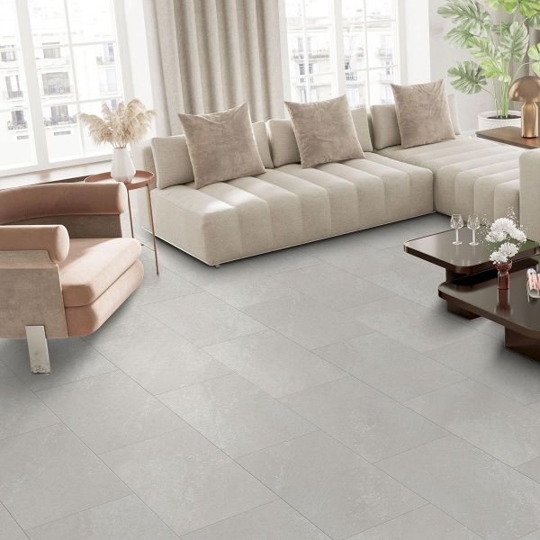 Naturelle Indiana Limestone Tile Gluedown Luxury Vinyl Flooring at £66.77