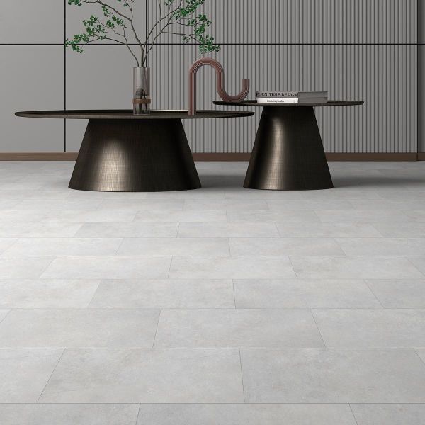 Naturelle Silver Stone Tile Gluedown Luxury Vinyl Flooring at £66.77