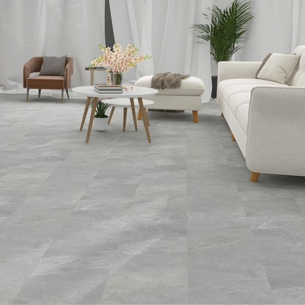 Naturelle Frozen Slate Tile Gluedown Luxury Vinyl Flooring at £66.77