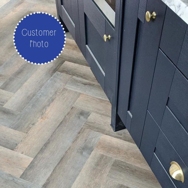 Naturelle Cottage Oak Herringbone SPC Rigid Core Click Vinyl Flooring at £91.61