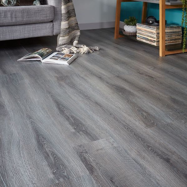 Naturelle Grey Smoked Oak SPC Rigid Core Click Vinyl Flooring at £44.62