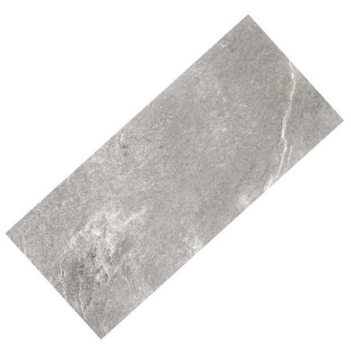 Naturelle Mid Grey Slate Tile SPC Rigid Core Click Vinyl Flooring at £32.55