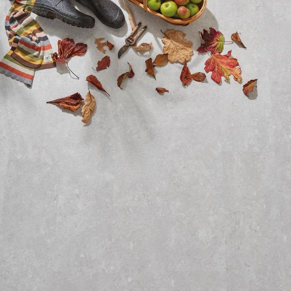 Naturelle Concrete Grey Tile SPC Rigid Core Click Vinyl Flooring at £35.55
