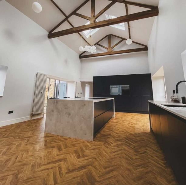 Signature Select Parquet Herringbone Luxury Vinyl Flooring Country Maple SSP-049