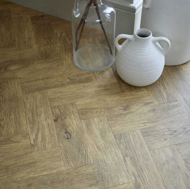 Signature Select Parquet Herringbone Luxury Vinyl Flooring Country Maple SSP-049