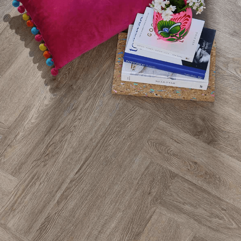 Signature Select Parquet Herringbone Luxury Vinyl Flooring Royal Oak SSP-033 at £92.82