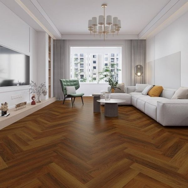 Signature Select Parquet Herringbone Luxury Vinyl Flooring Venetian OaK SSP-031 at £34.49