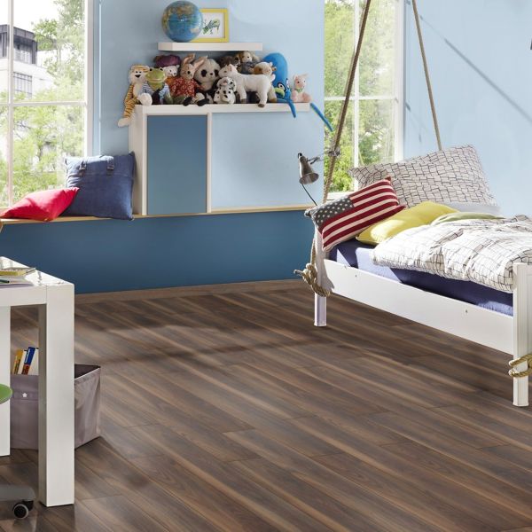 Prestige Timbers® Dark Walnut 12mm Laminate Flooring