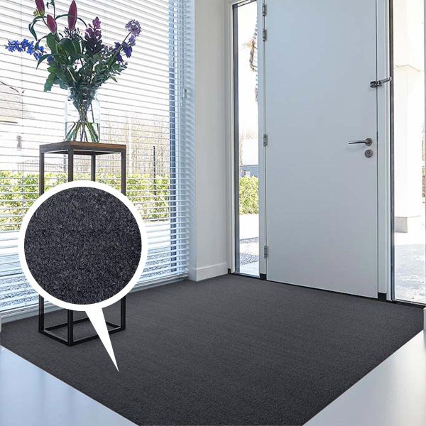 Grey Coir Entrance Matting 17mm Thick Cut to Size