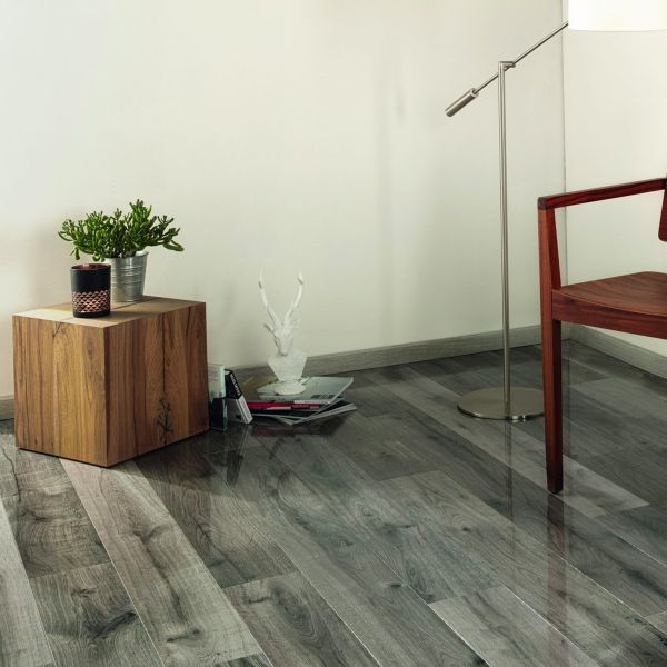 Prestige Timbers® 8mm High Gloss Laminate Flooring Grey