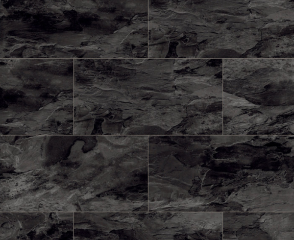 Prestige Timbers® 8mm Tile Effect Laminate Flooring Black Night Slate at £32.99