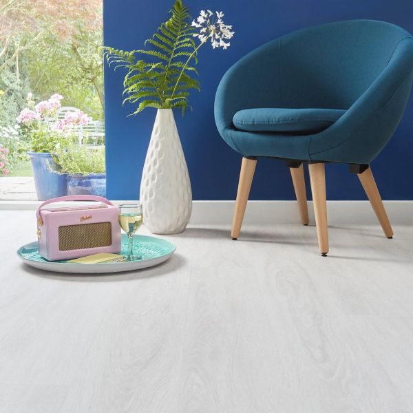 Naturelle Snowy Oak Gluedown Luxury Vinyl Flooring