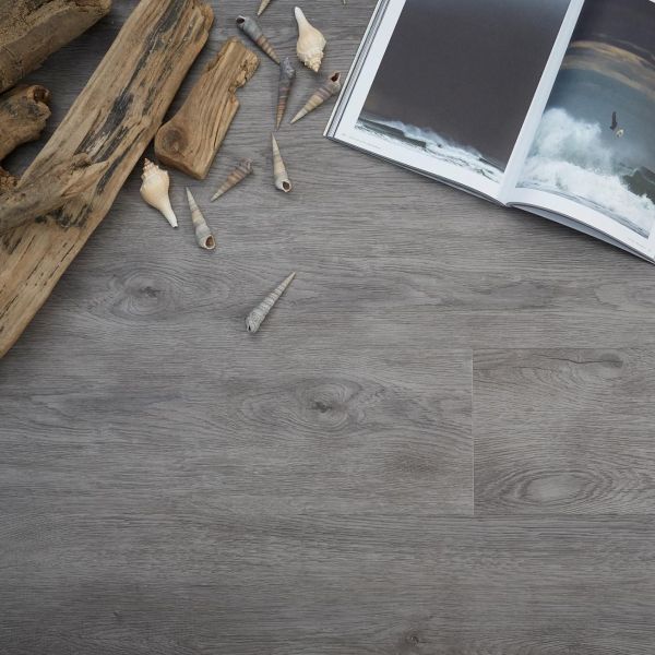 Naturelle Grey Weathered Wood Gluedown Luxury Vinyl Flooring