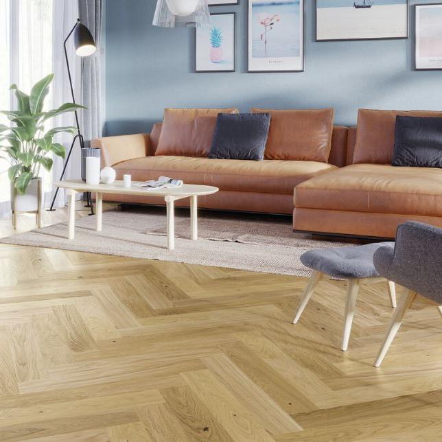 Skye Natural Pattern Engineered Wood Lacquered Oak
