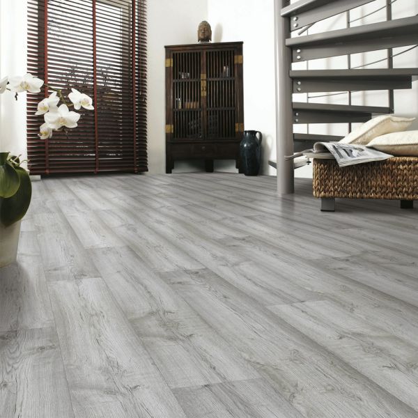 Prestige Timbers® 8mm Laminate Flooring Grey Pebble