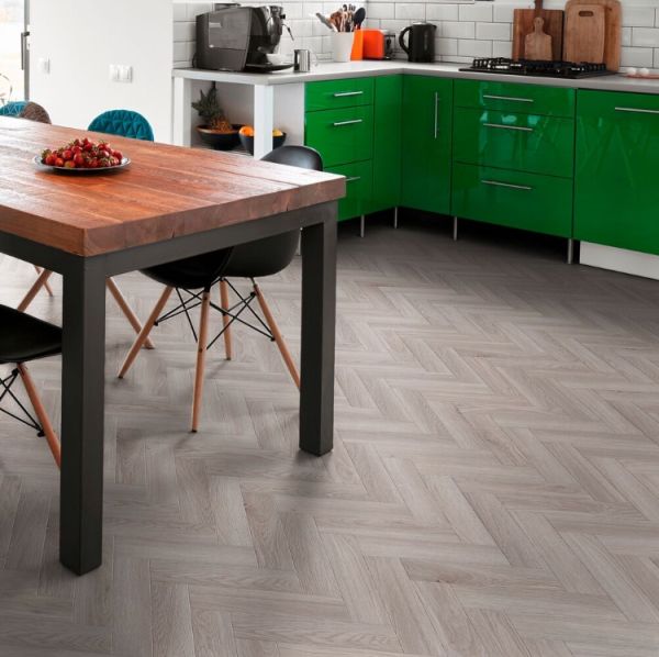 Signature Select Parquet Luxury Vinyl Flooring Lime Grey Wood SSP-007 at £62.62