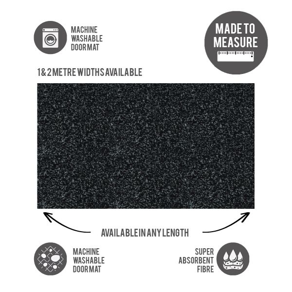 Washable Door Mat Cut to Size Slate Made to Measure Dirt Mats