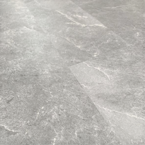 Naturelle Mid Grey Slate Tile SPC Rigid Core Click Vinyl Flooring