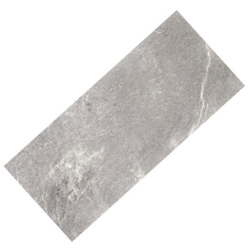 Naturelle Mid Grey Slate Tile SPC Rigid Core Click Vinyl Flooring